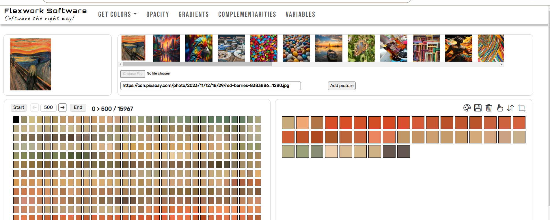 2 - Colors from images