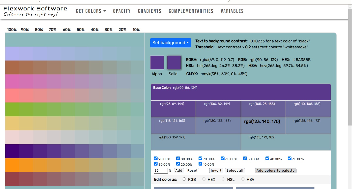 3 -Colors derived from opacity