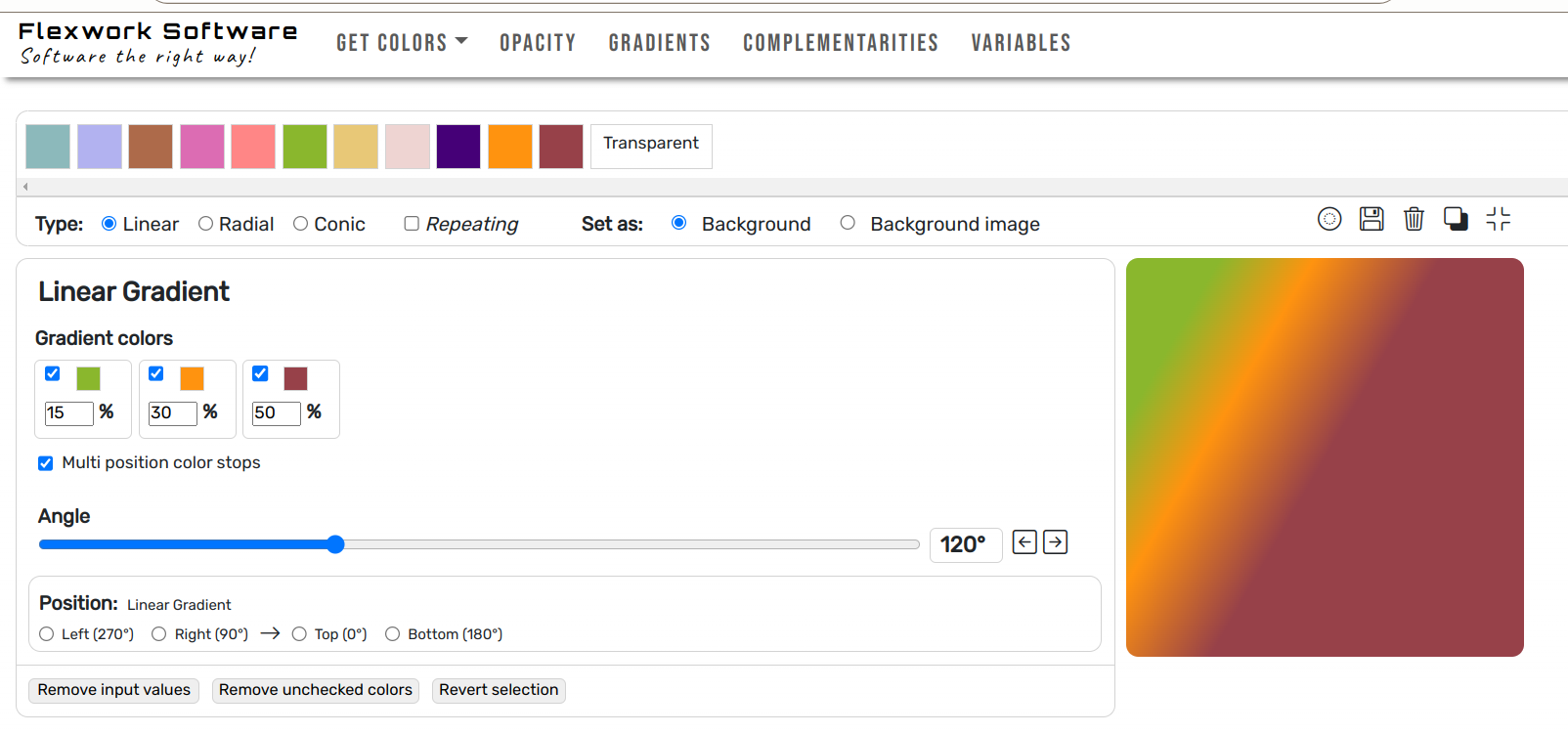 6 - Linear color gradients